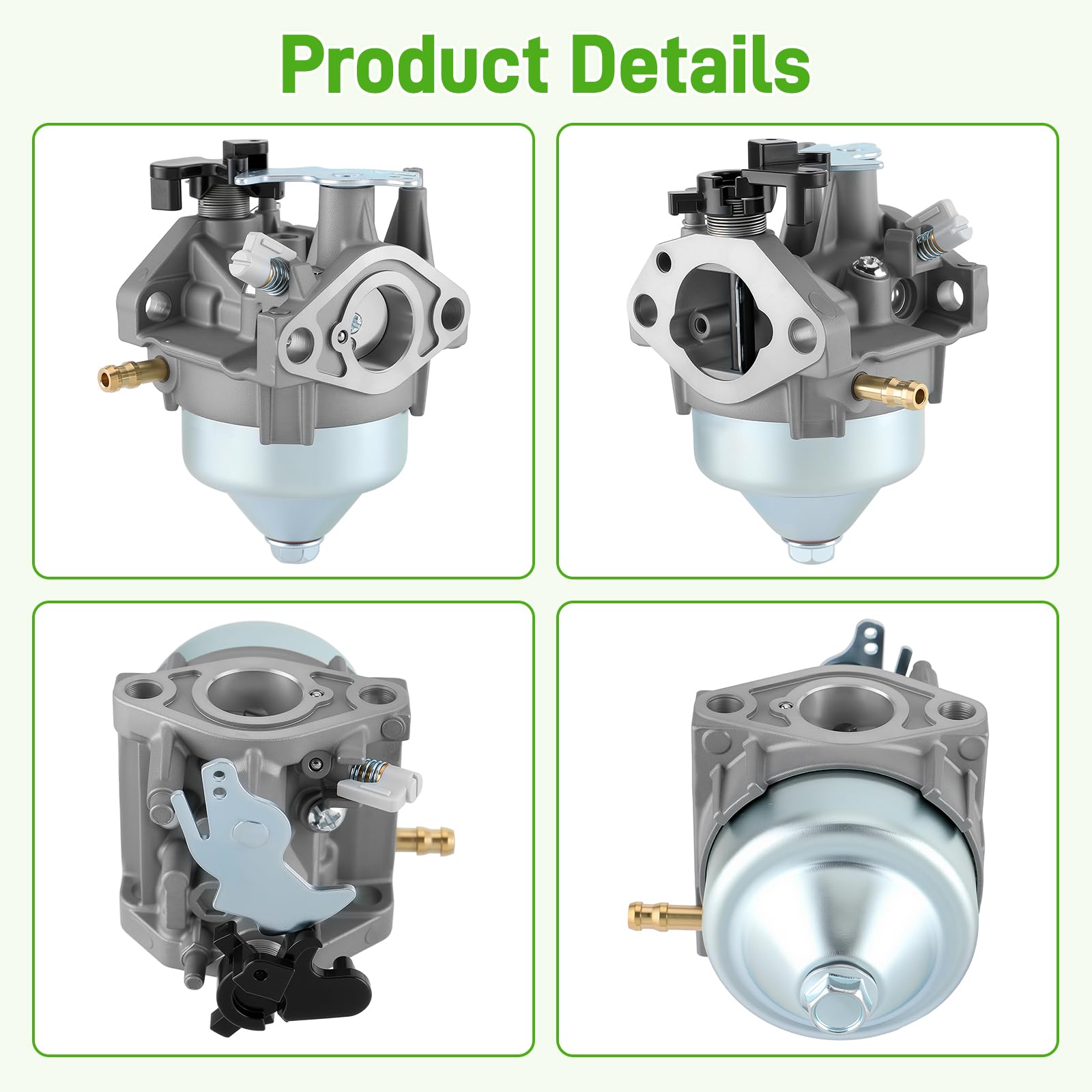 BioLion carburetor installed on a Honda GCV200 engine demonstrating fitment