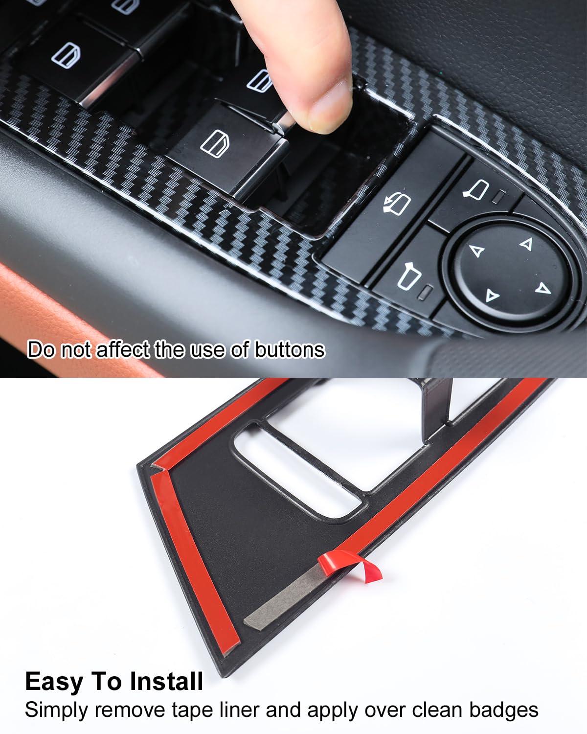 Birbenben adhesive backing and installation step showing easy peel-and-stick application