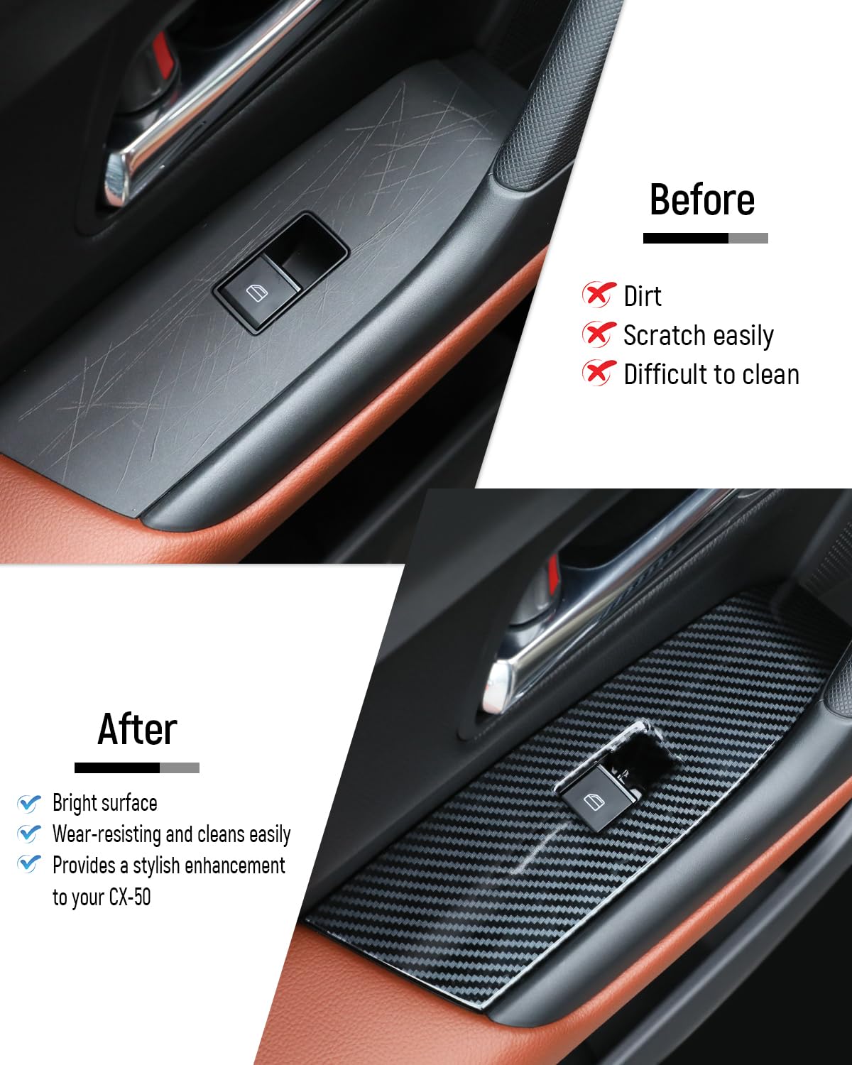 Birbenben passenger side panel detail displaying precise fit and scratch resistance