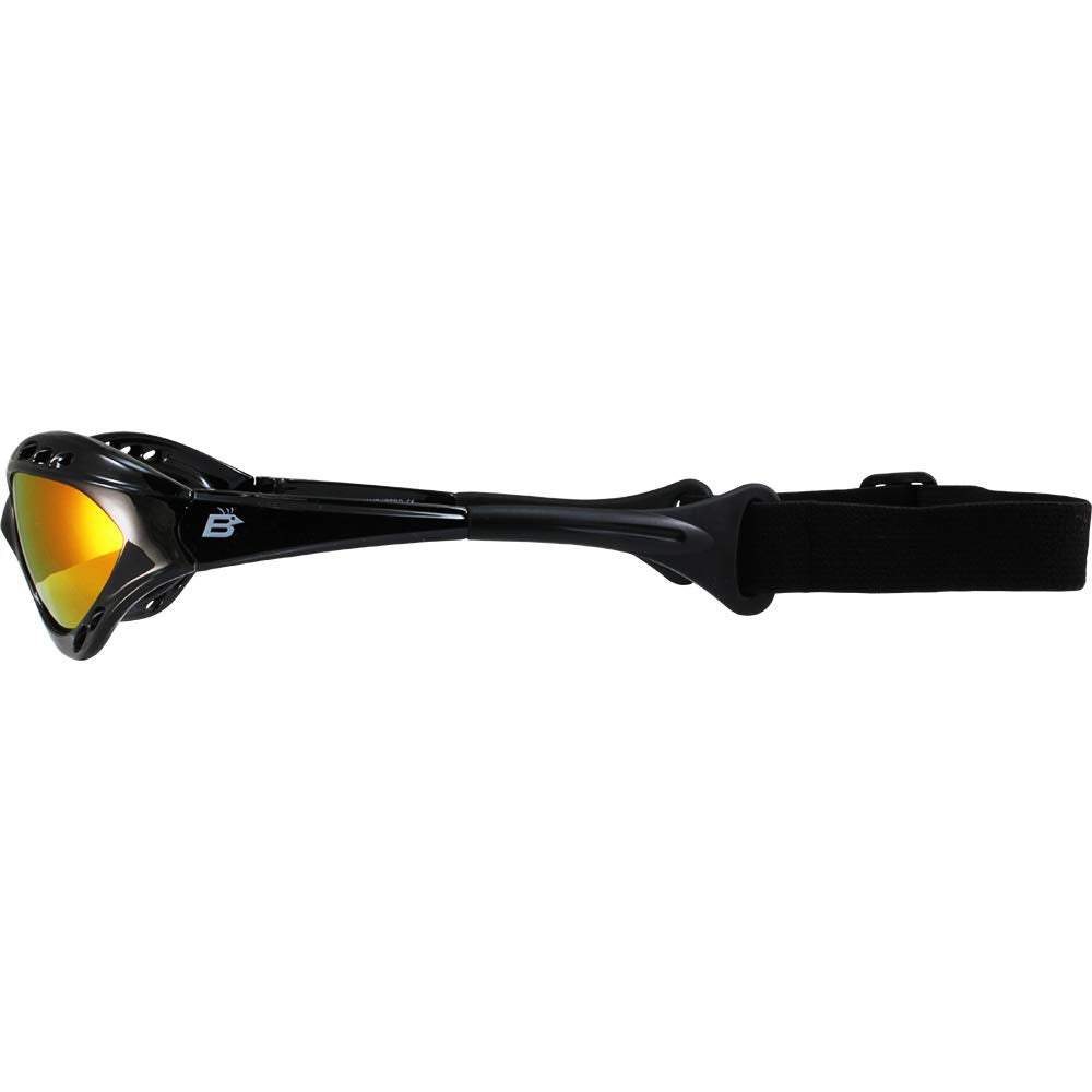 Birdz Seahawk sunglasses floating on water surface, demonstrating buoyant frame design