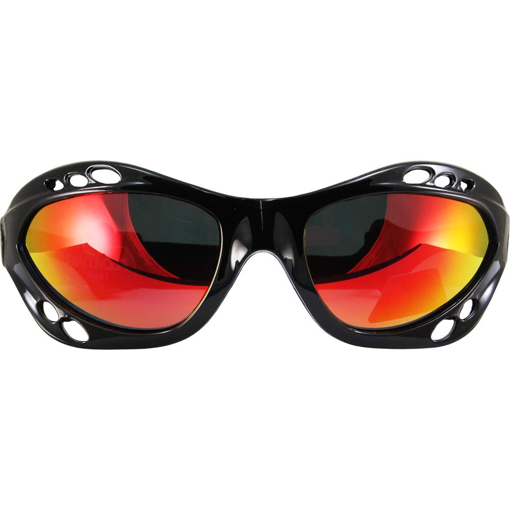 Birdz Seahawk lens edge showing 1.1 mm shatterproof, scratch-resistant protection