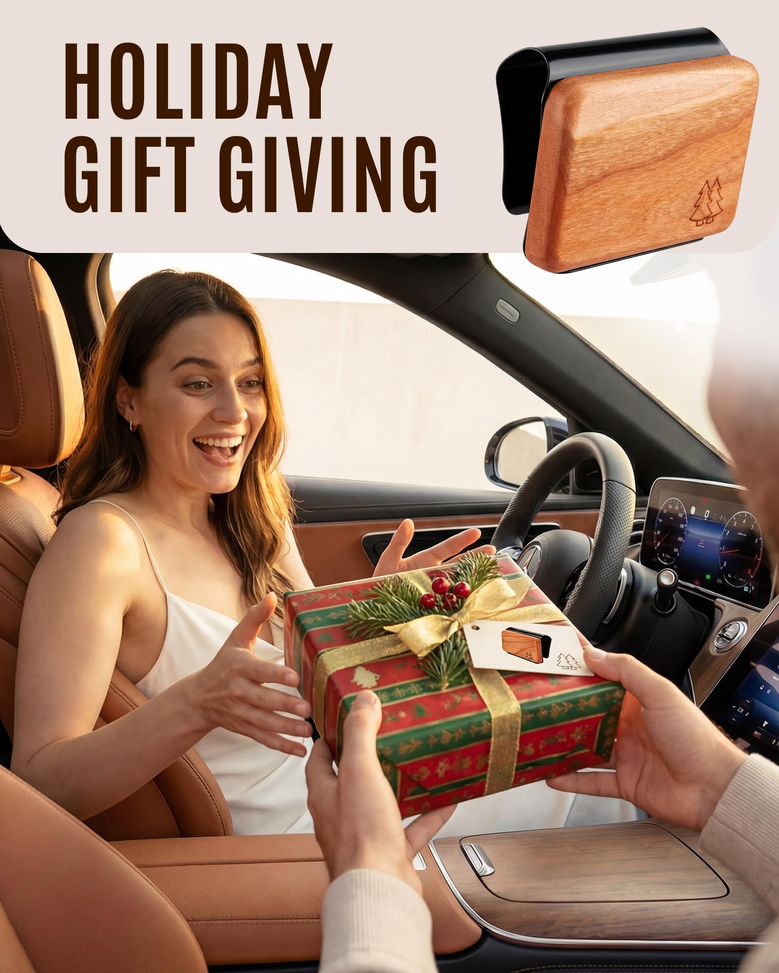 Bispoy lifestyle driving interior shot demonstrating improved cabin aesthetics benefit