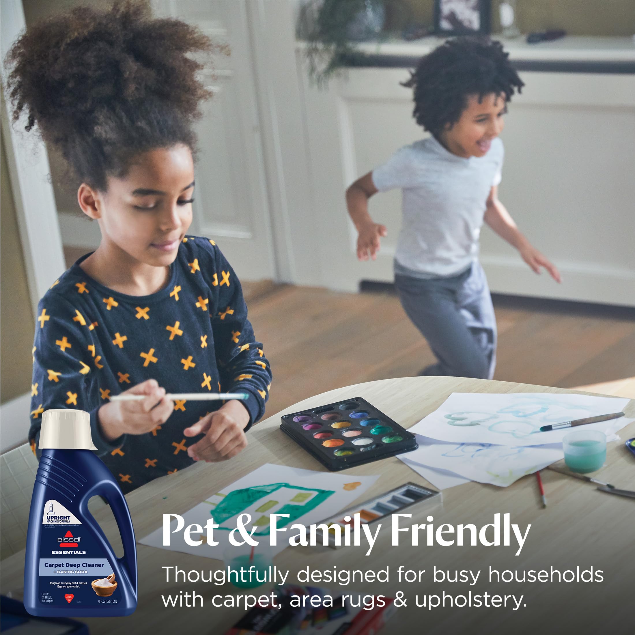 Bissell baking soda ingredient close-up highlighting odor control