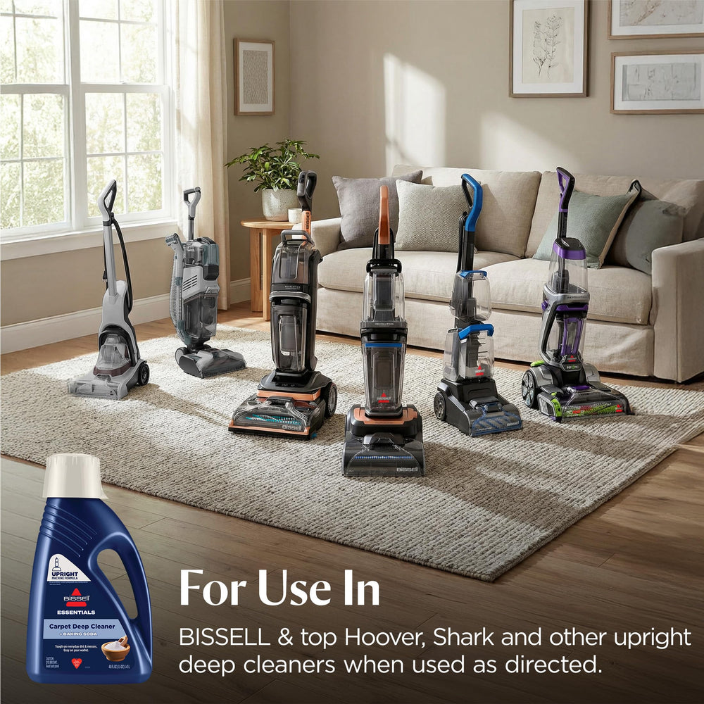 Bissell side-by-side cleaned versus soiled carpet comparison