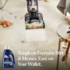 Bissell close-up of cleaning foam texture demonstrating lift power