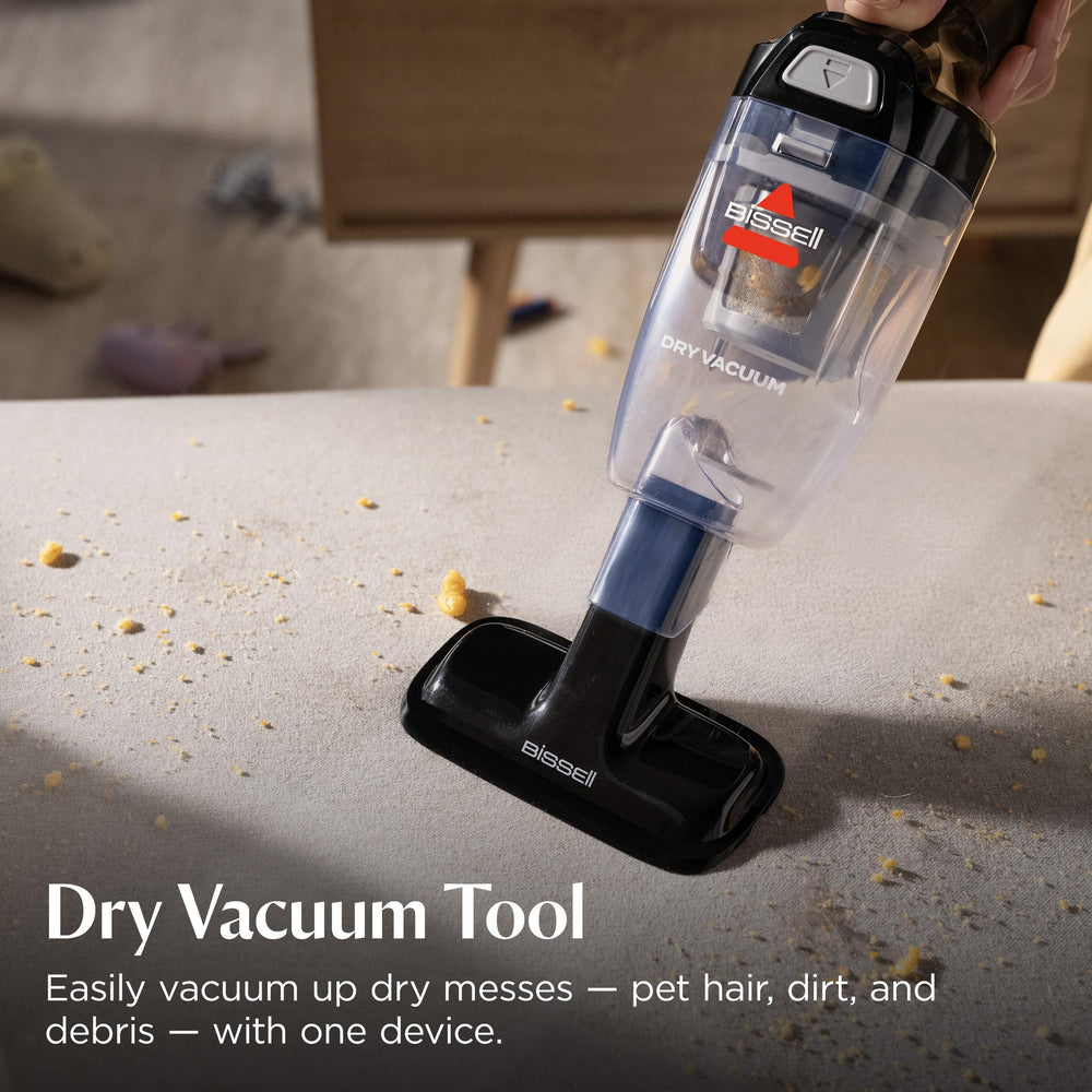BISSELL Little Green spraying crevice tool cleaning seat gap for thorough dirt removal benefit