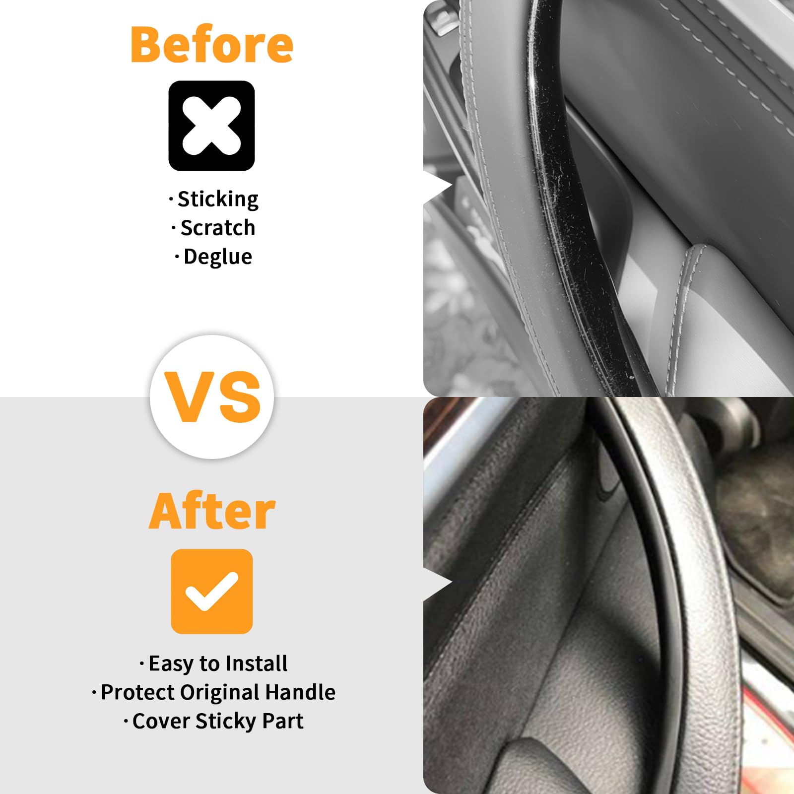 BJchiwu left rear handle cover highlighting precise fit and restored look