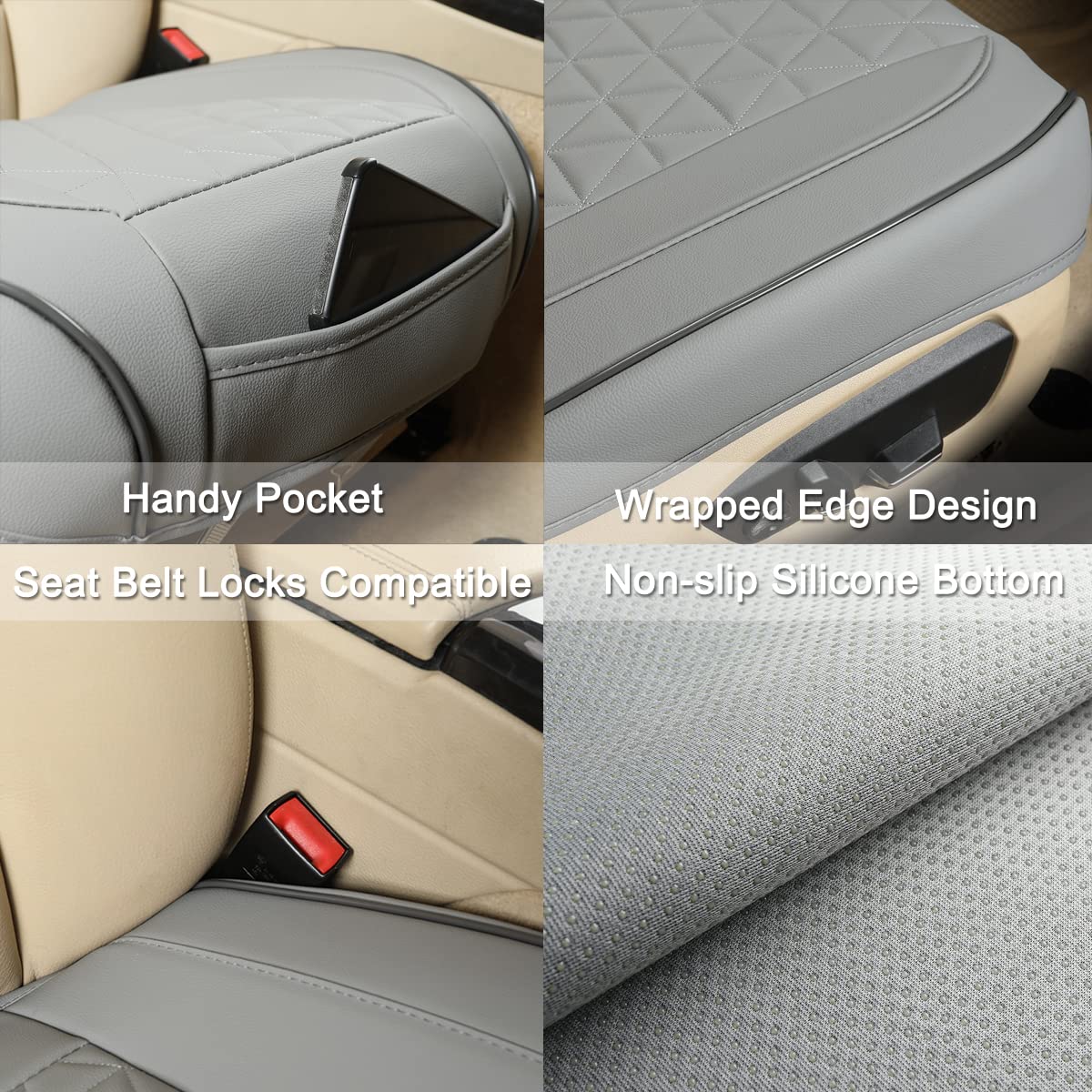 Black Panther front pocket with phone stored for convenient access