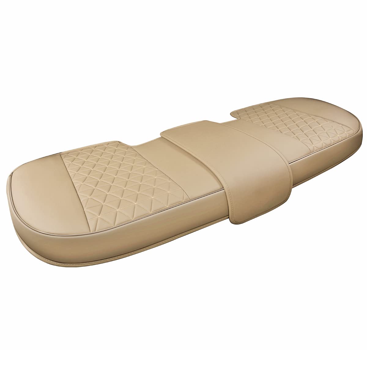 Black Panther front view beige bench showing full coverage and style benefit