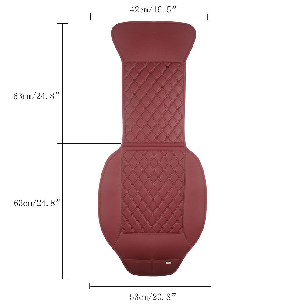 Black Panther seat cover with ruler showing measurements for fit confirmation