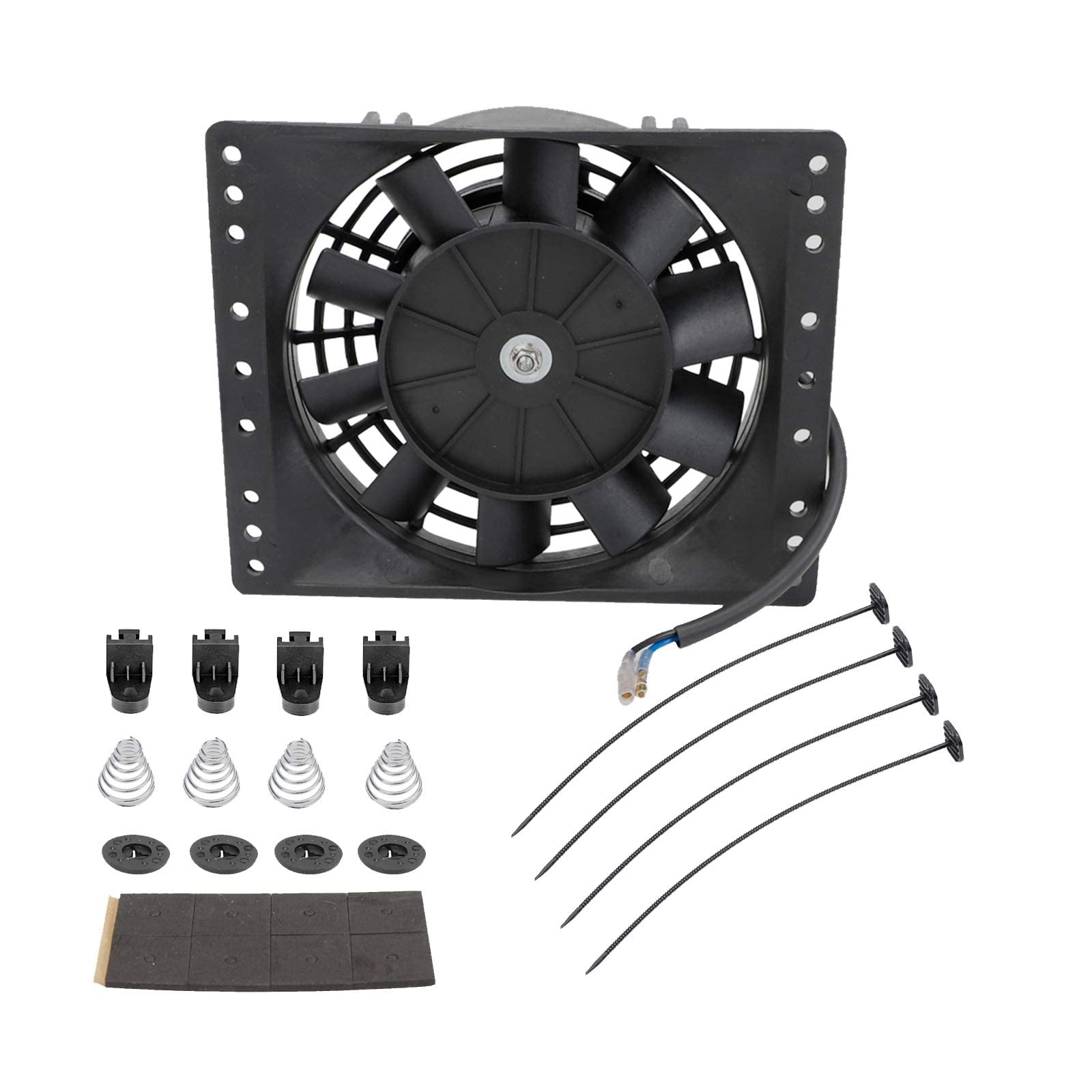 BLACKHORSE-RACING close-up blade detail for durable quiet airflow performance