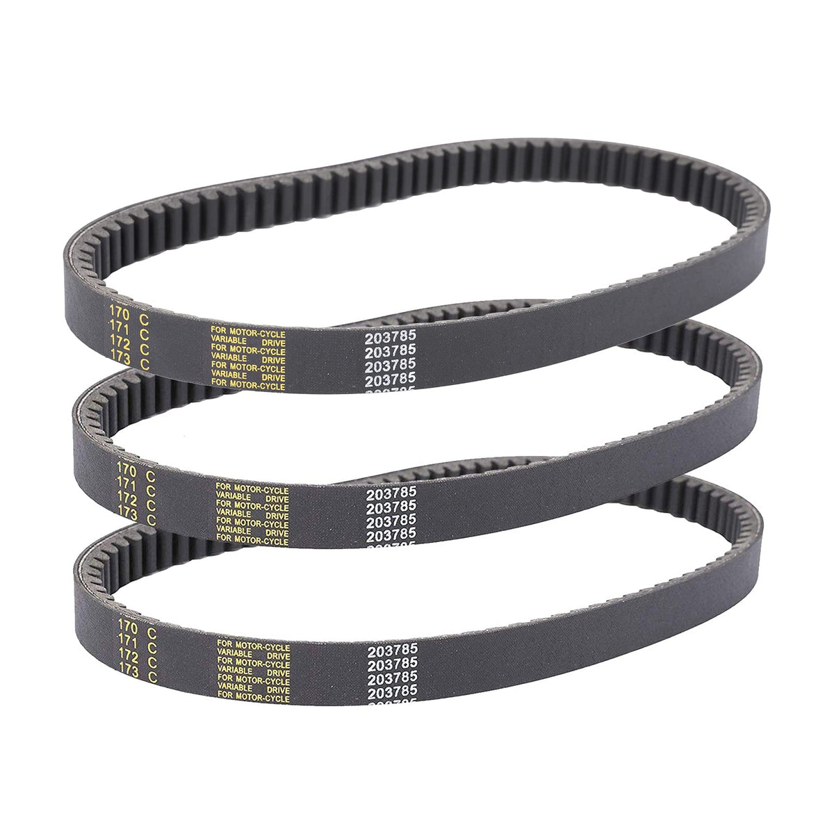 BLACKHORSE-RACING front packaging showing three belts and part compatibility benefits