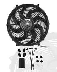 BLACKHORSE-RACING front assembly showing slim fan for improved airflow
