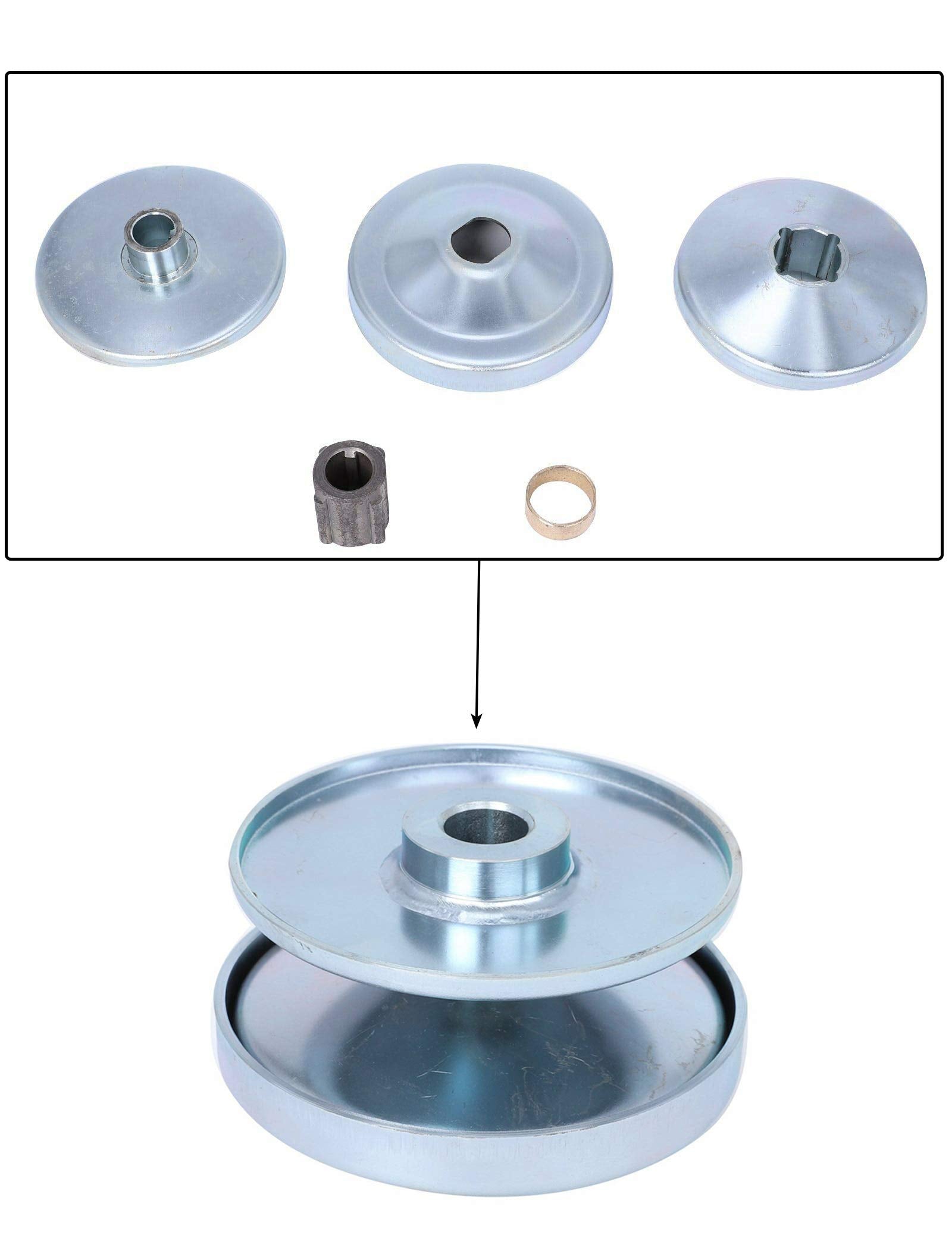 BLACKHORSE-RACING clutches next to ruler size comparison for correct fit confirmation