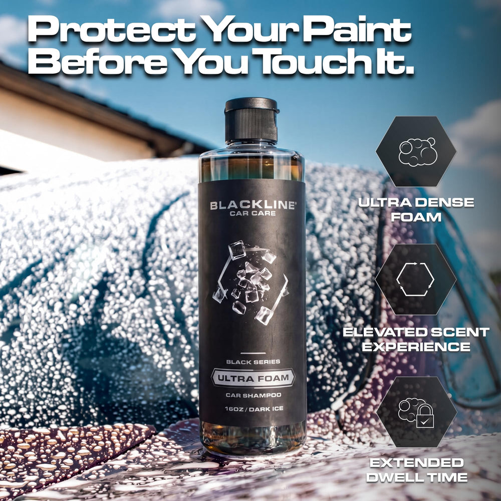 Blackline bottle in hand demonstrating easy pour and compact size
