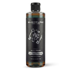 Blackline Dark Ice front label showing product benefits and size