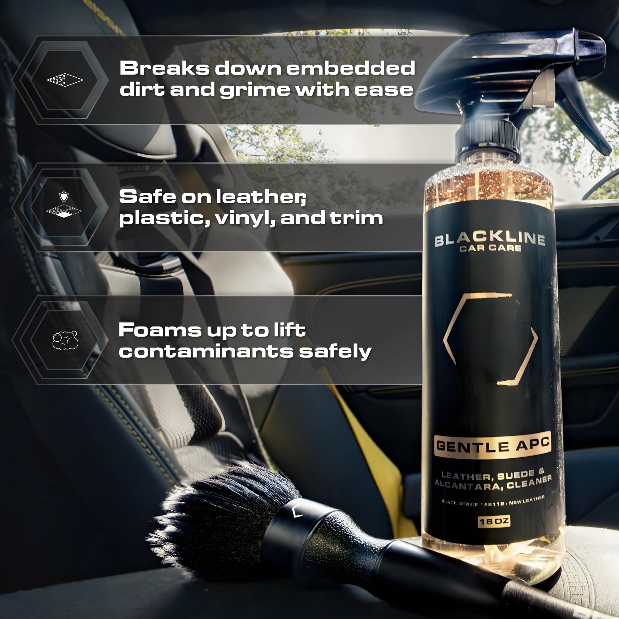 Premium microfiber towel from Blackline showing plush fibers for gentle buffing