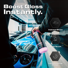 Blackline spray nozzle spraying product for fast cleaning benefit