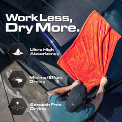 Blackline twisted-loop close-up revealing dense fibers for superior water pickup