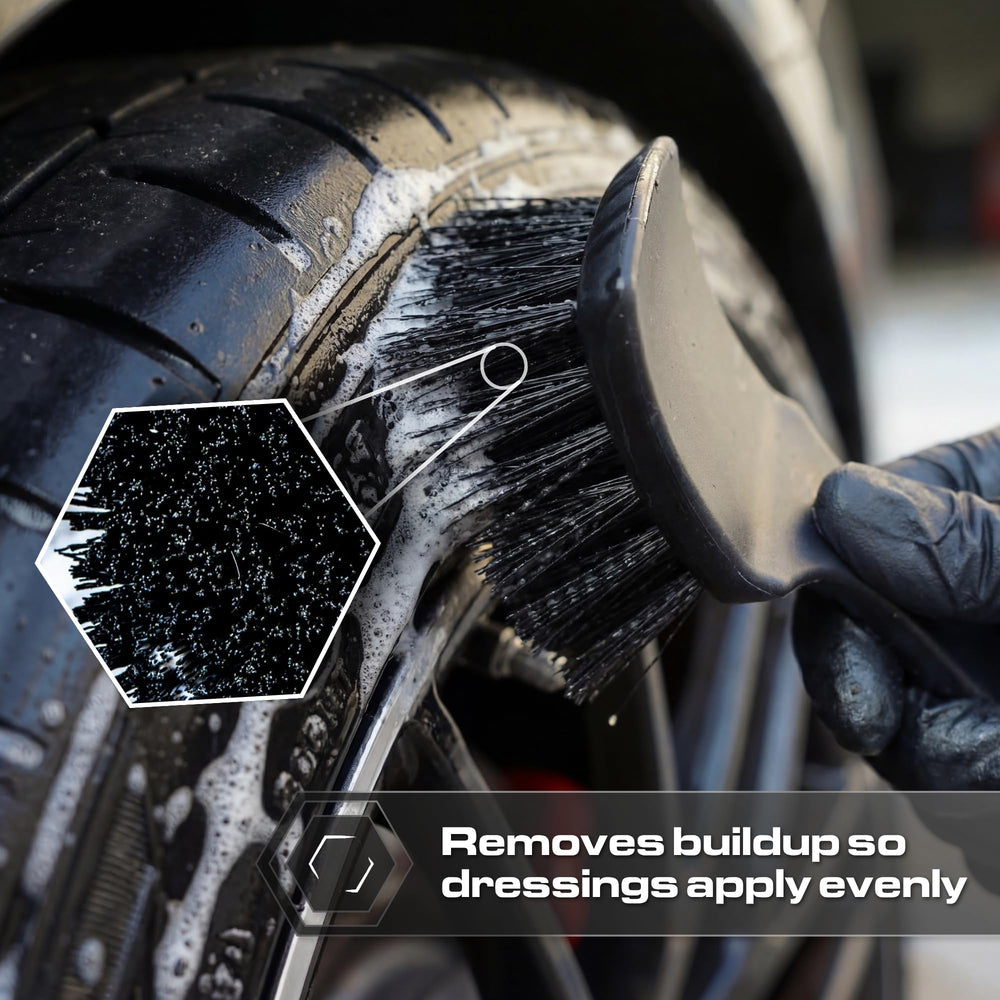 Blackline brush held in hand to show scale and easy maneuverability