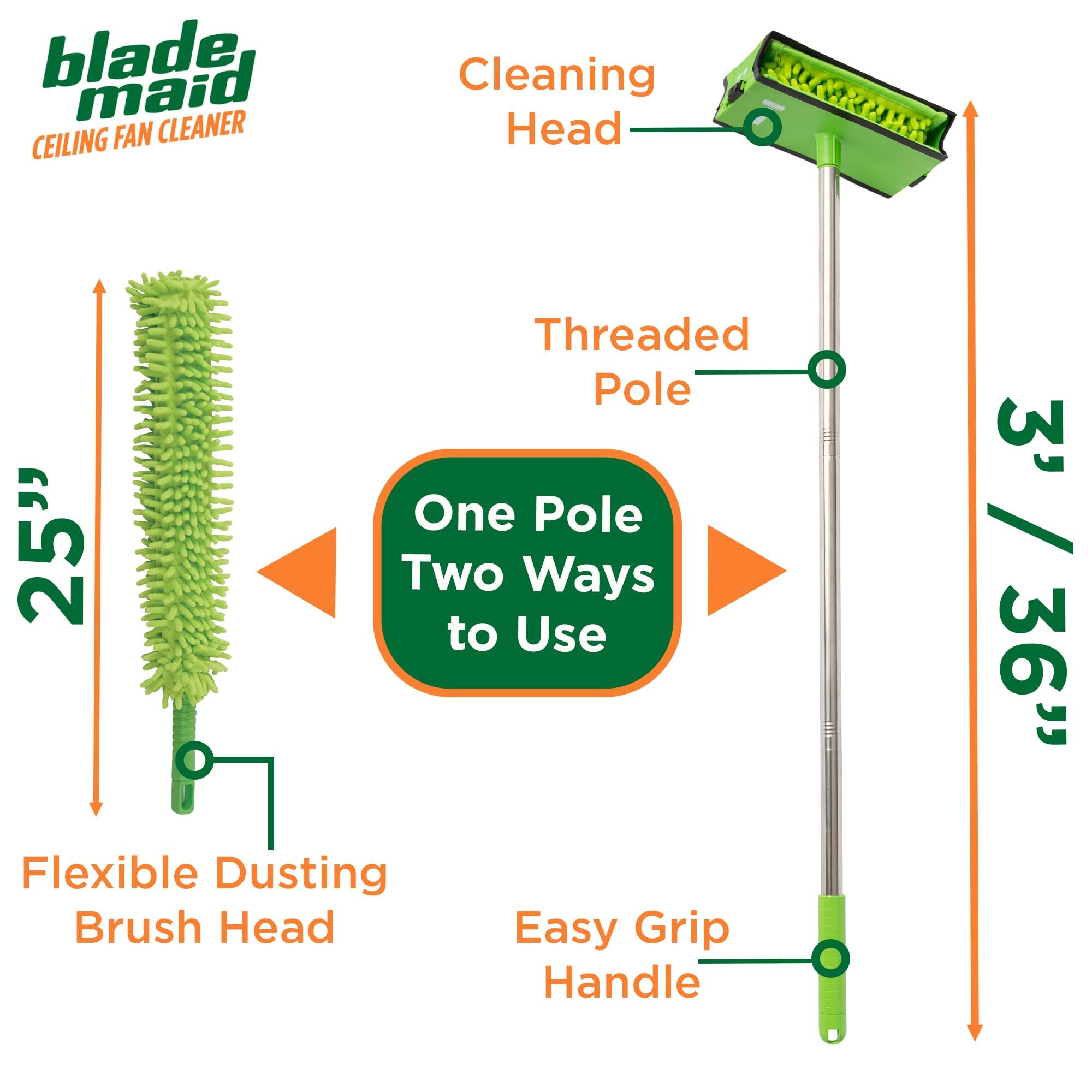 Blade Maid size comparison with hand to show 3ft reach