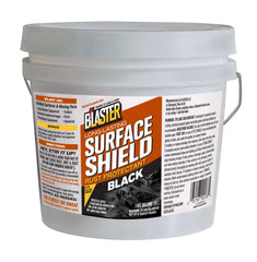 Blaster pail front view showing product label and professional black undercoat benefits