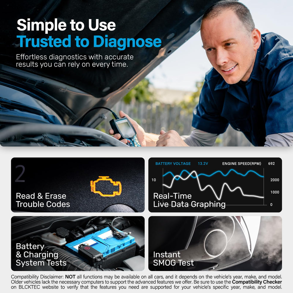 BLCKTEC 440 2.8-inch screen closeup with clear data readout and readability