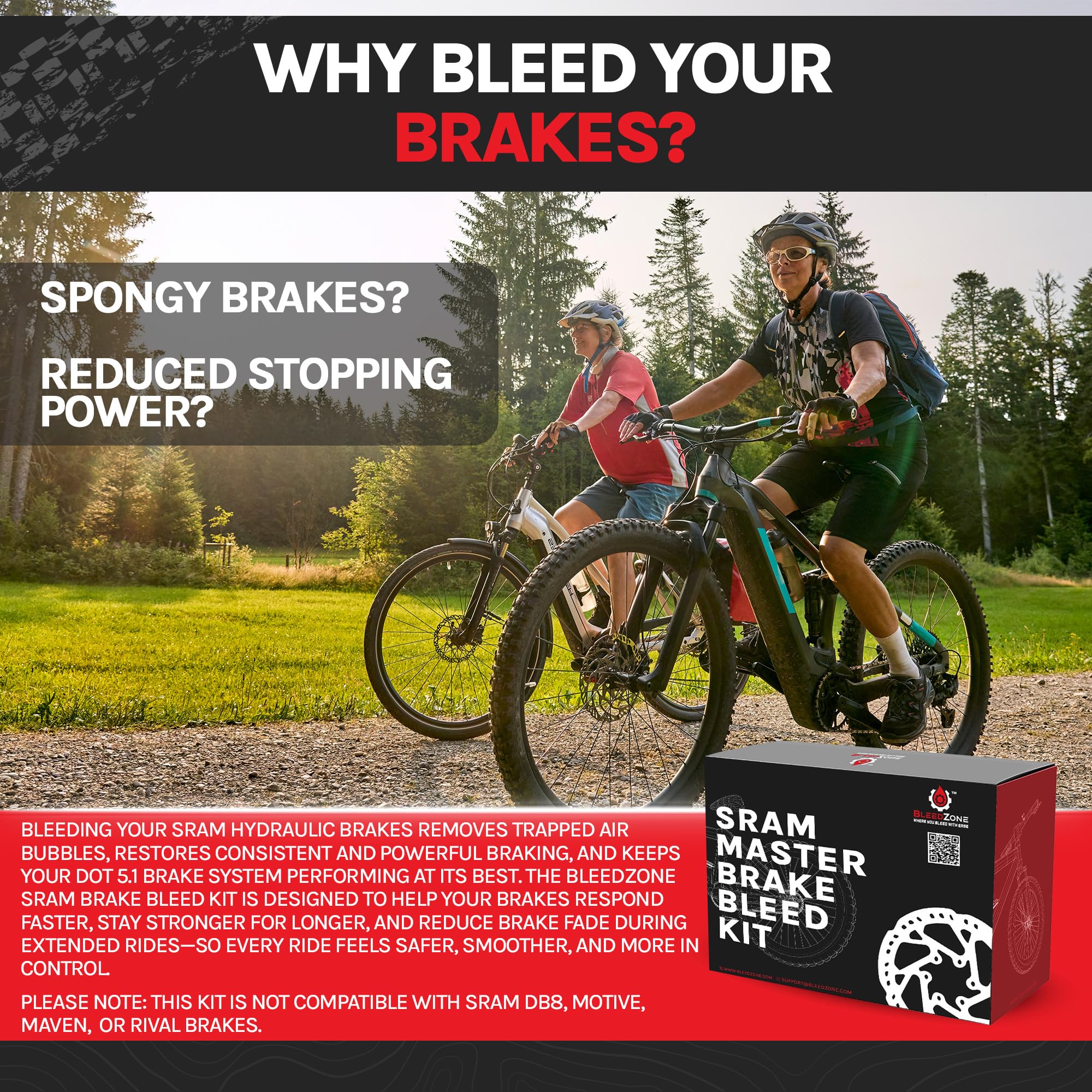 BleedZone bleed block and edge tool close-up protecting pistons and easing port access