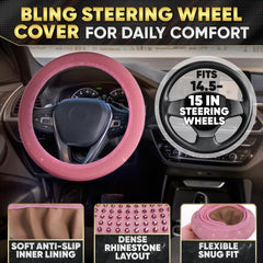 Bling Car Decor air vent clips on vent showing fit and decorative airflow-friendly benefit