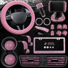 Bling Car Decor front packaging showing full 27-piece set and colorful styling benefit