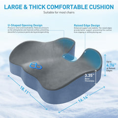 BlissTrends foam close-up shows dense memory foam for pressure relief