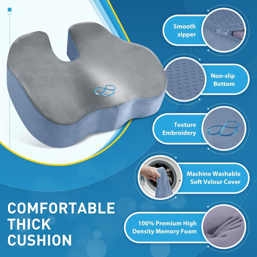 BlissTrends non-slip base pictured preventing cushion sliding on seats
