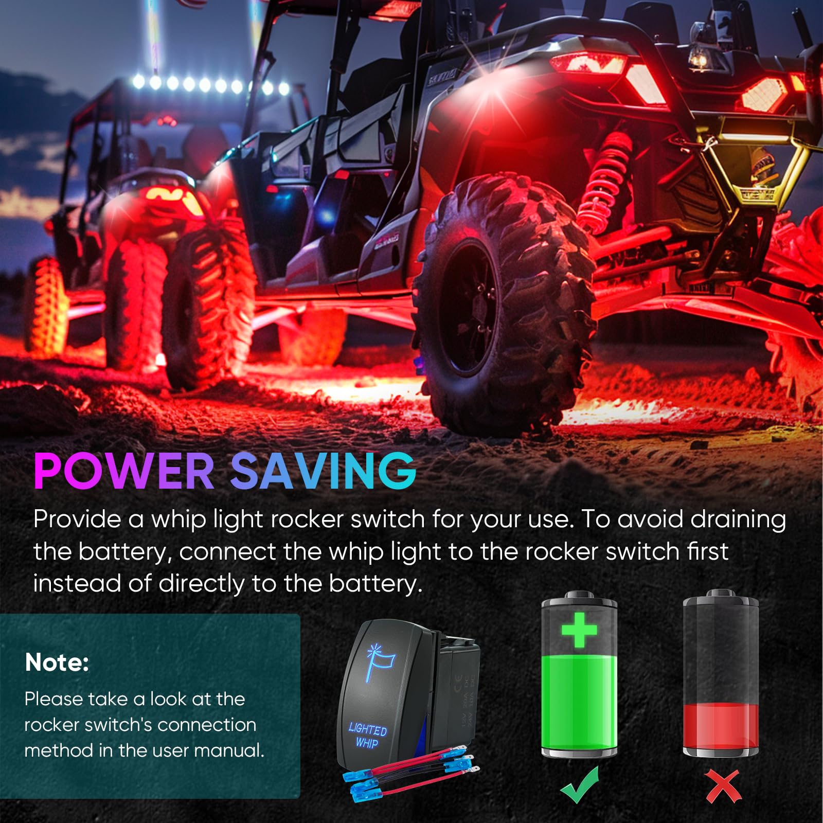 Blogole smartphone app with music-sync showing beat-driven light effects