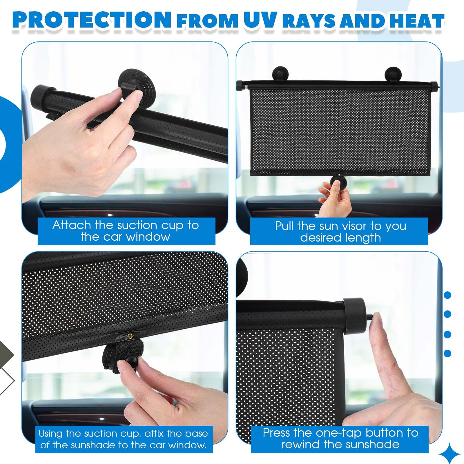 Blosssound installed on a rear car window lowering cabin brightness