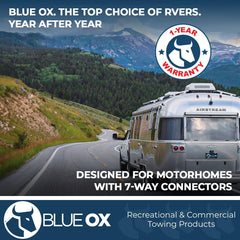 Blue Ox cable in use on truck showing tidy connection and reduced clutter