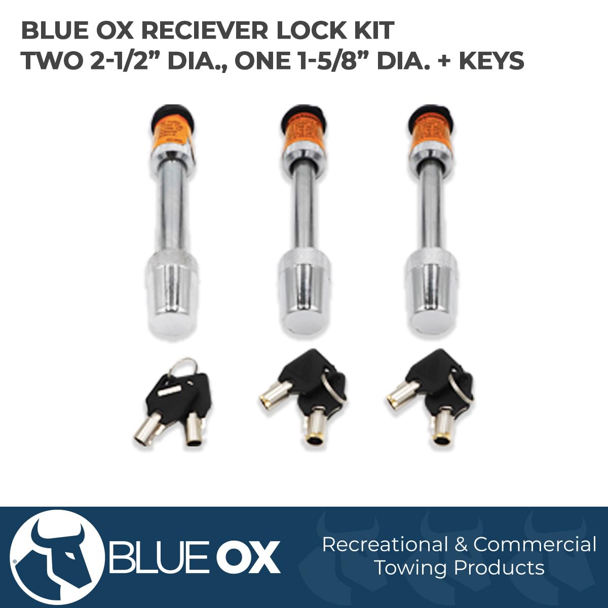 Blue Ox close-up of lock hardware showing sturdy construction and corrosion resistance