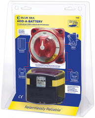 Blue Sea Systems Dual Circuit Plus switch close-up showing clear controls