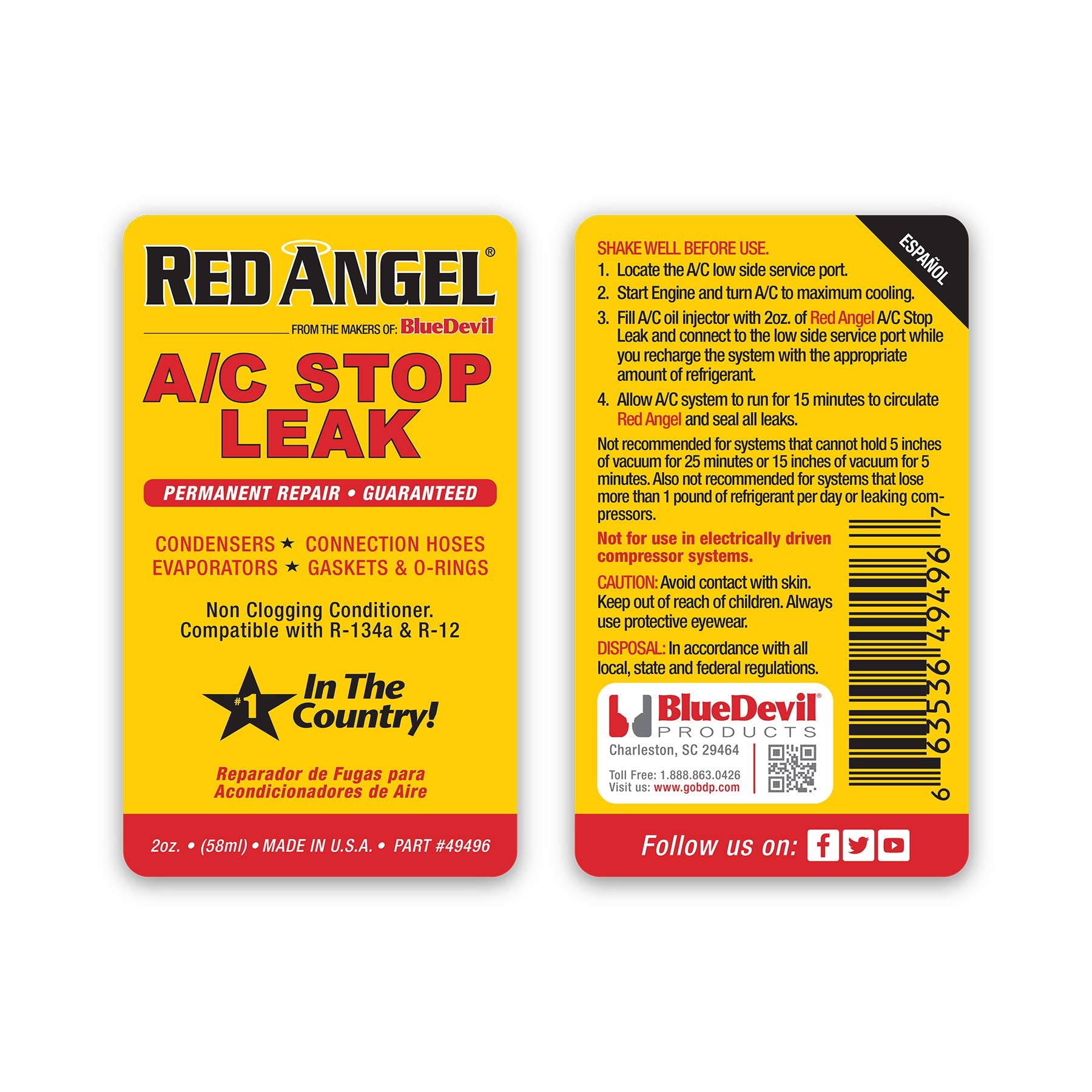 BlueDevil in-vehicle application at A/C service port, demonstrates easy professional use