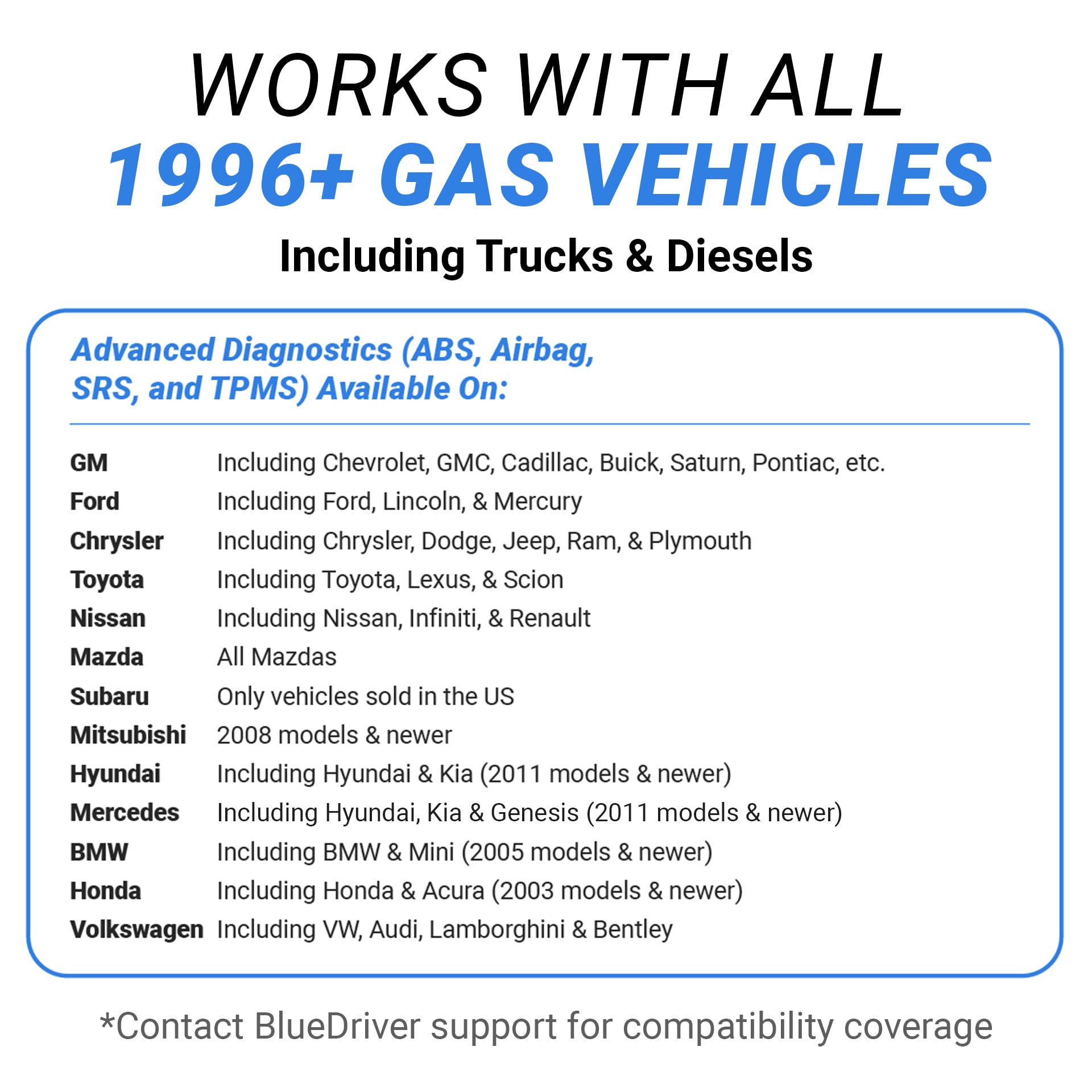 BlueDriver in truck dashboard view offering professional-level truck diagnostics