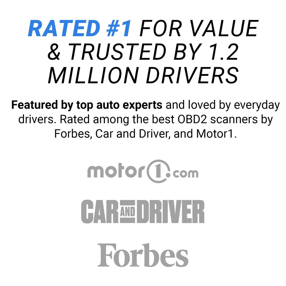 BlueDriver used in home garage on family car providing confident troubleshooting