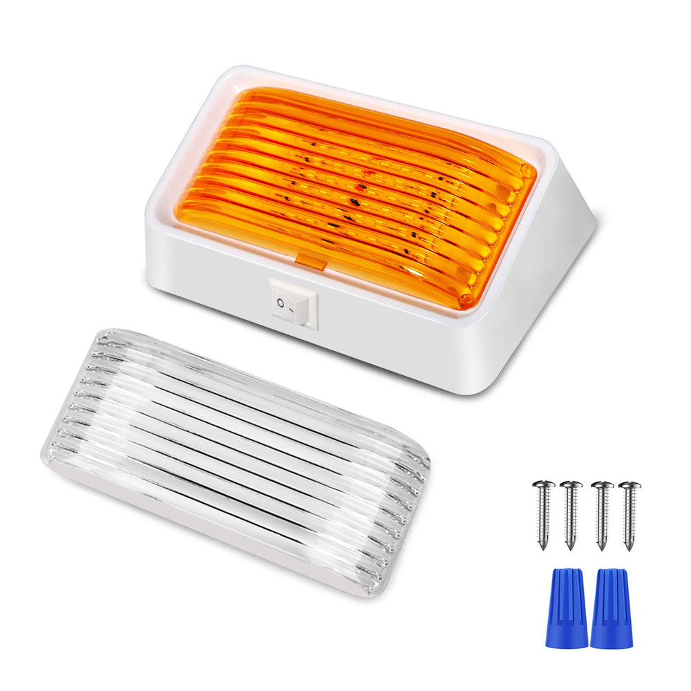 BlueFire porch light illuminating steps at night on camper, improves nighttime safety