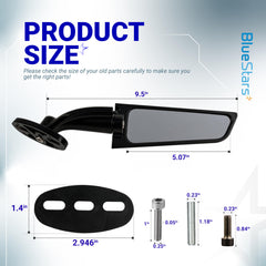 BlueStars mirror glass reflection detail offering clear tempered optics