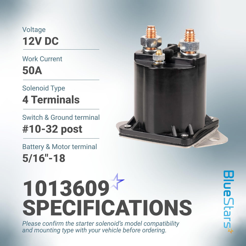 BlueStars solenoid mounted on Club Car showing direct-fit replacement convenience