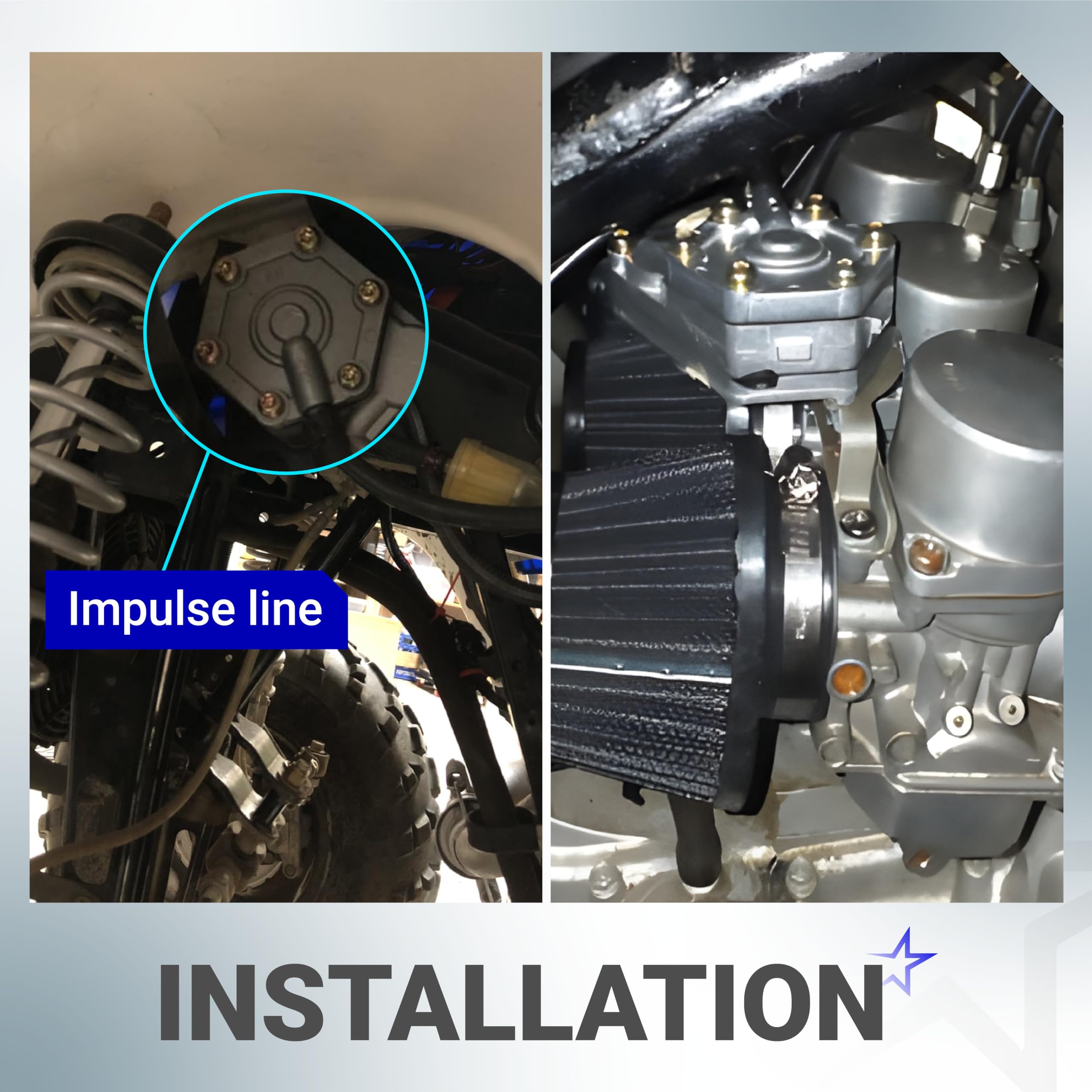 BlueStars retail packaging with gaskets for ready replacement installation