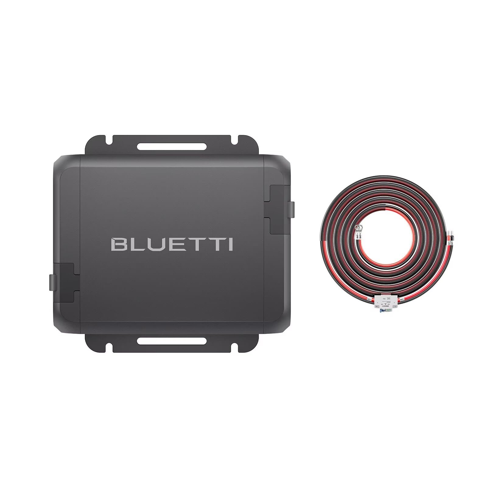 BLUETTI Charger 1 front view showing compact design and mounting points for easy installation
