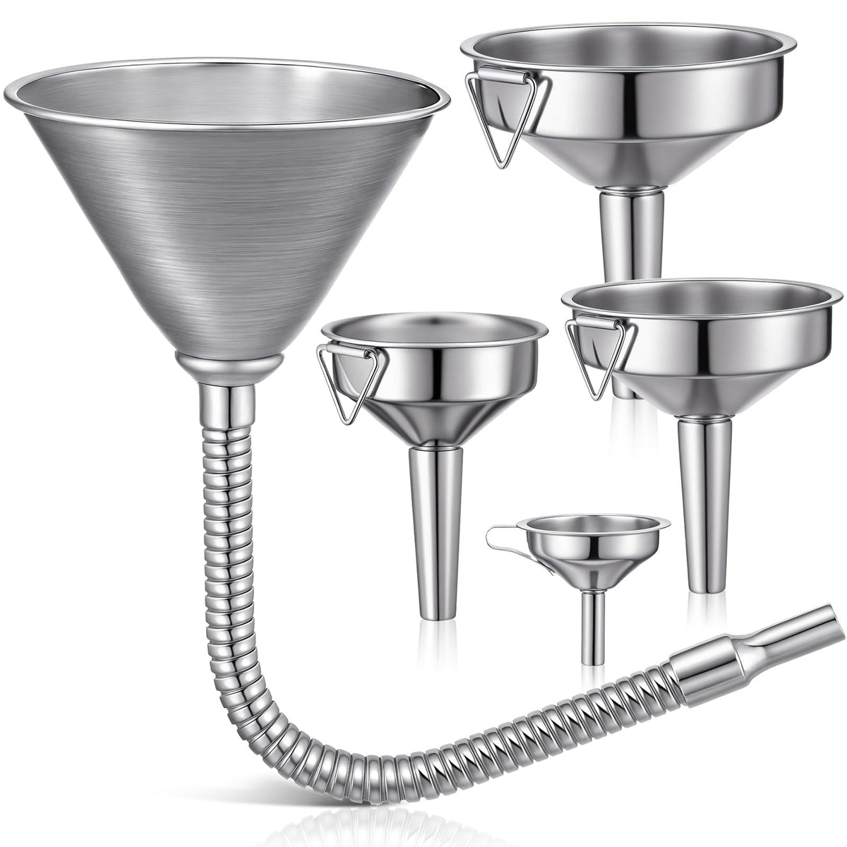 Blulu front view of full funnel set showing organization and quick grab storage benefit