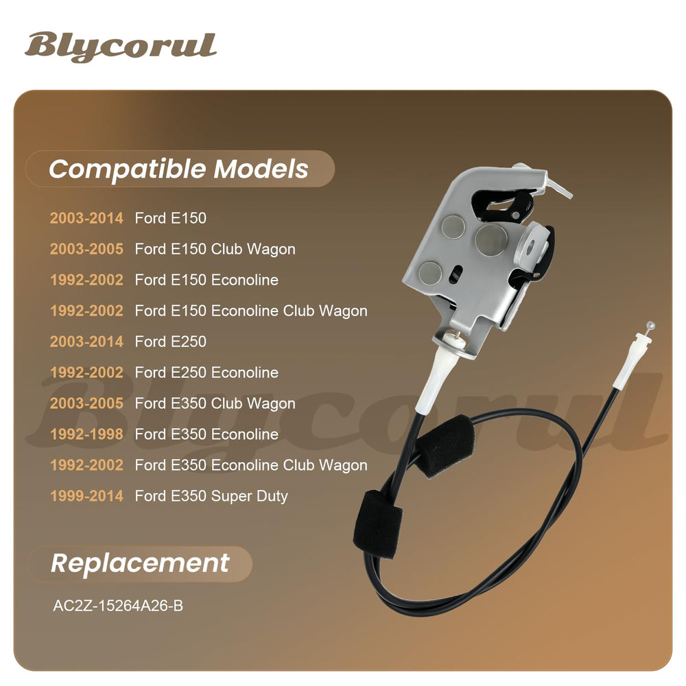 Blycorul assembled latch with cable profile illustrating correct routing benefit