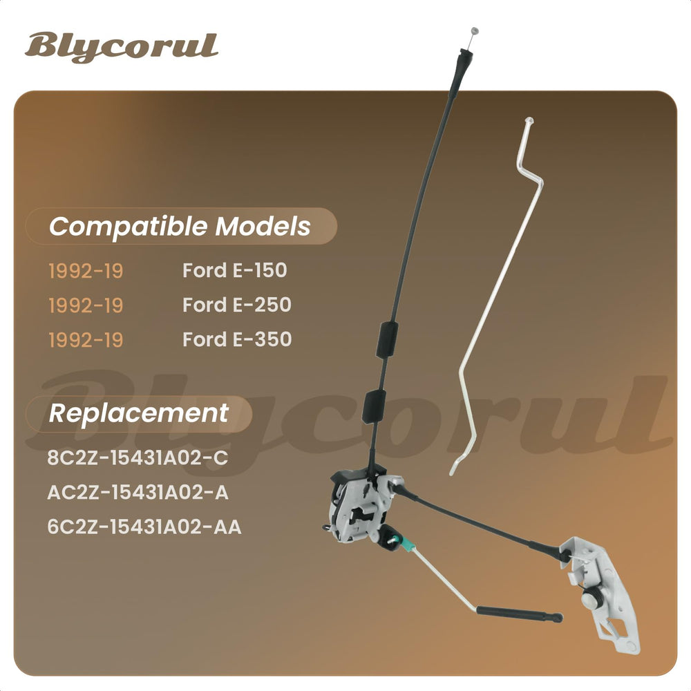 Blycorul complete latch with cable and rod ready for direct replacement