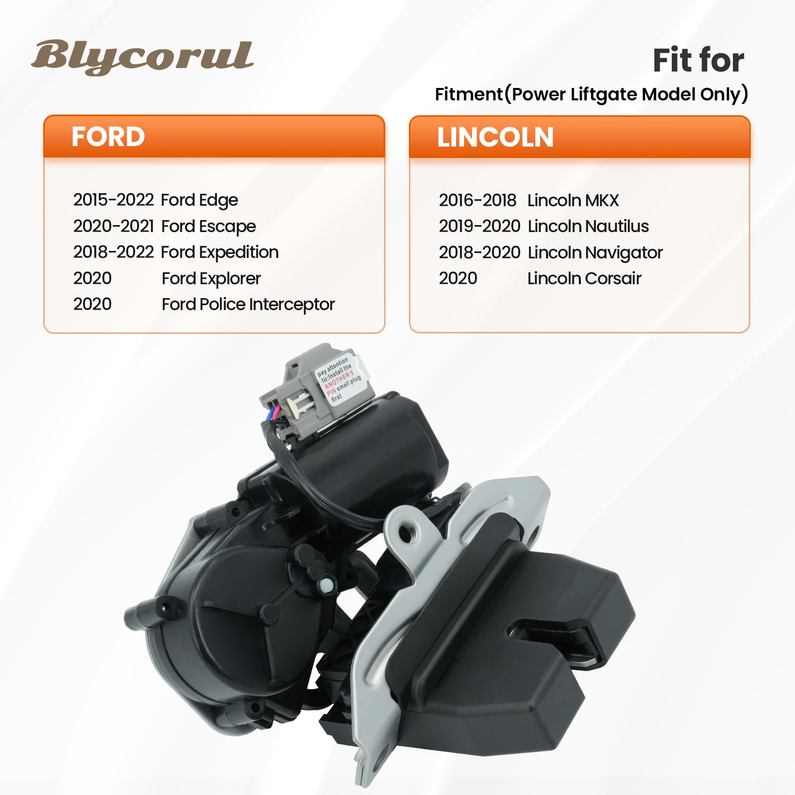 Blycorul close-up of 4+5 pin connector for correct electrical compatibility