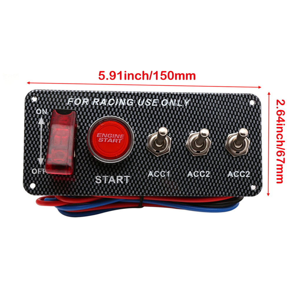 BLLYOGU toggle switches top view displaying labeled ACC and ignition control